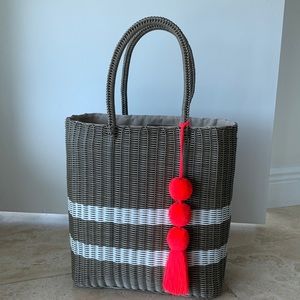 Amantoli Handmade Recycled Plastic Large Tote Bag Excellent Condition